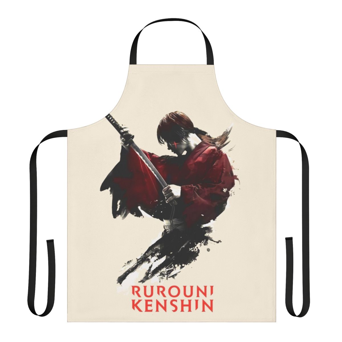 Stylish Himura Kenshin Poster Apron for Rurouni Kenshin Fans