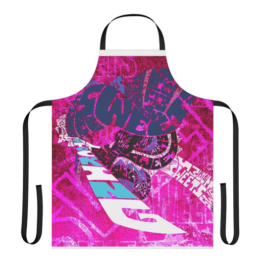 Anime-inspired Japan pop culture apron featuring a stylized design