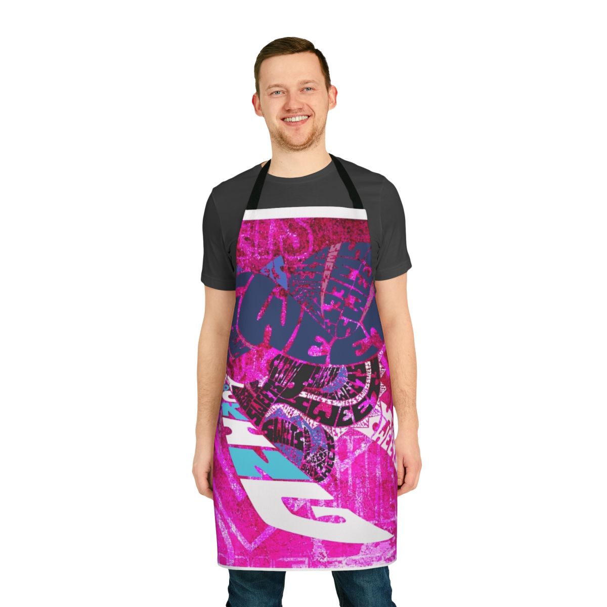 Anime-inspired Japan pop culture apron featuring a stylized design