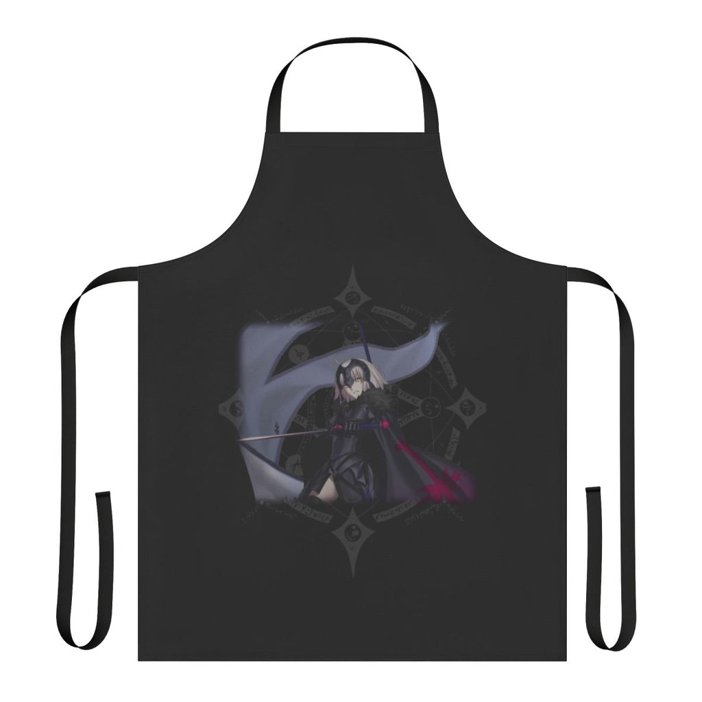 Anime-themed apron featuring the Jeanne D'Arc Alter character from the Fate series