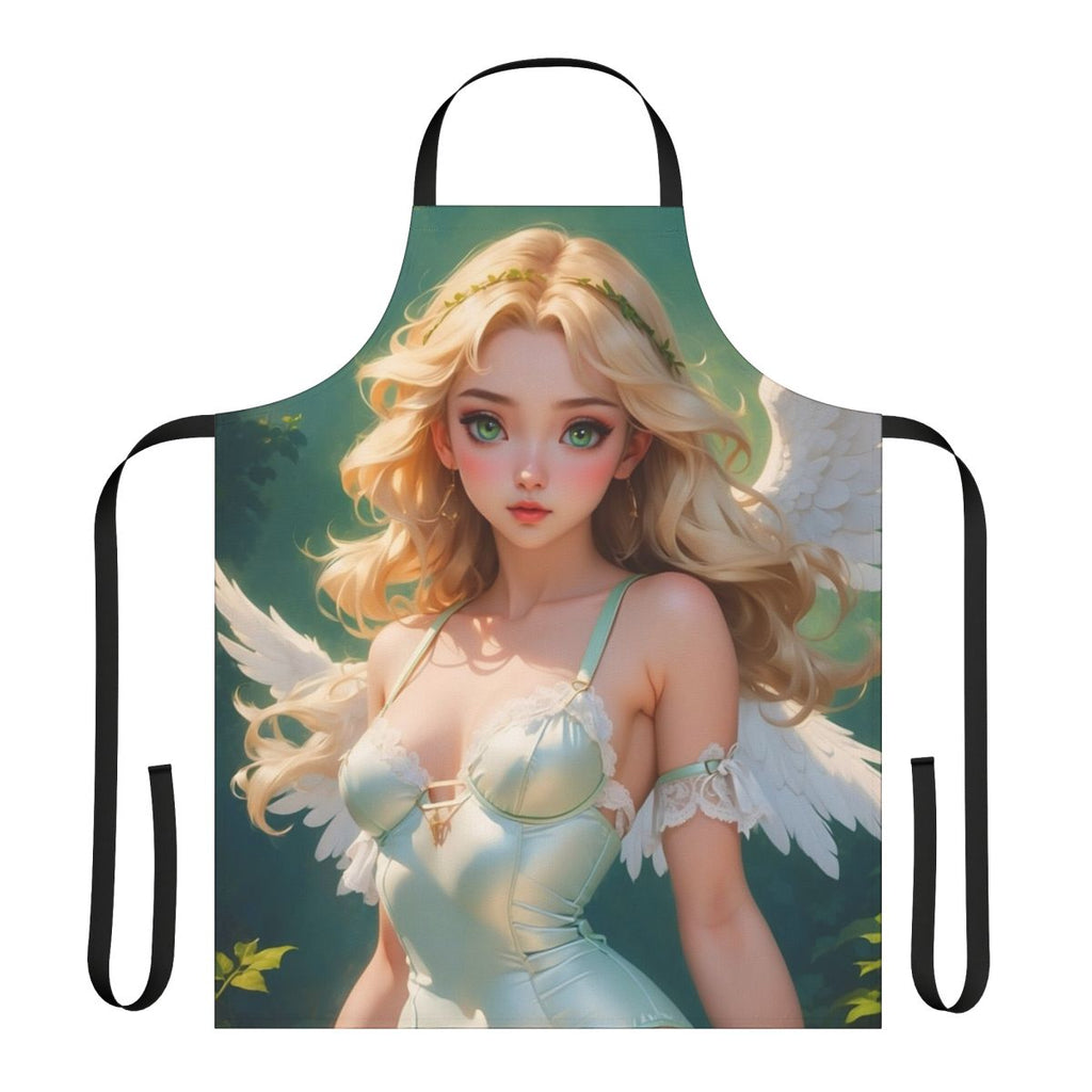 Anime-style apron with cute, kawaii design for cooking or home decor