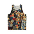 Anime-inspired kimono seamless unisex tank top