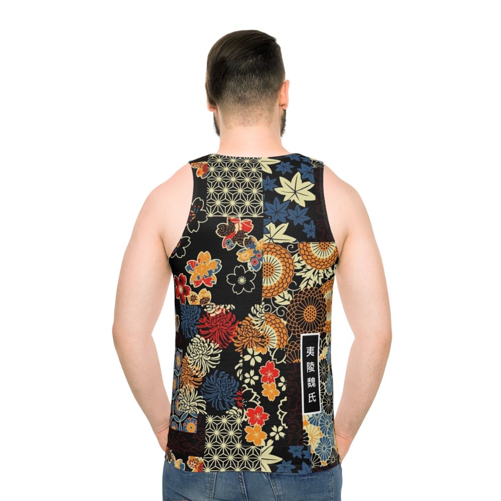Anime-inspired kimono seamless unisex tank top