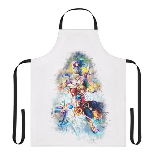 Kingdom Hearts-themed apron featuring beloved cartoon characters