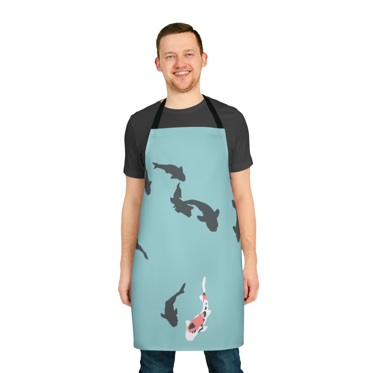 Koi fish themed apron inspired by the anime "A Silent Voice"