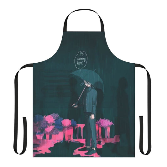 Kokichi Ouma apron featuring the popular "sad boy" character from the anime game
