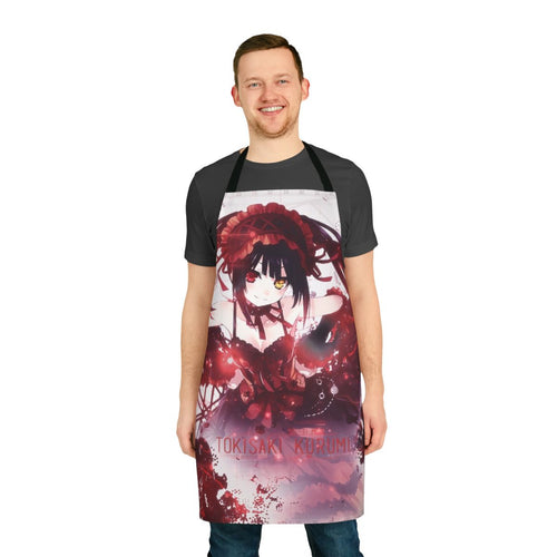 Anime-inspired Kurumi apron with Date A Live character design