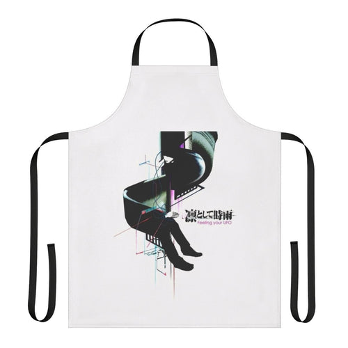 Anime-inspired apron featuring the J-rock band Ling Tosite Sigure's "Feeling Your UFO" design