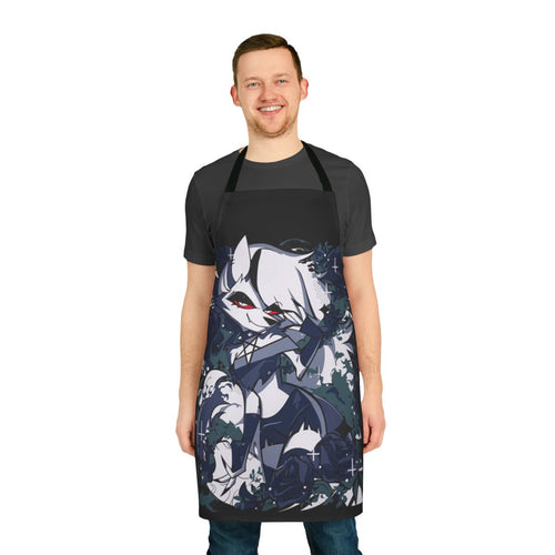 Helluva Boss Loona character depicted on a high-quality apron for fans of the show.