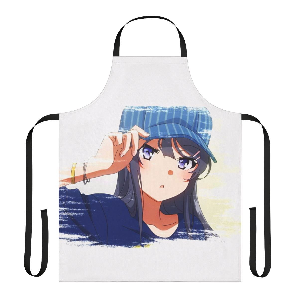 Apron featuring the character Mai Sakurajima from the anime Seishun Buta Yaro