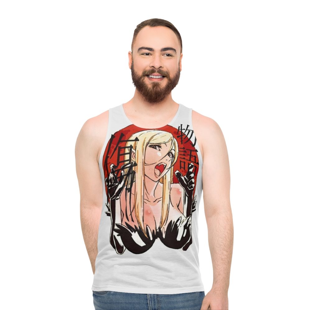 Anime Inspired Monogatari Series Kiss Shot Unisex Tank Top