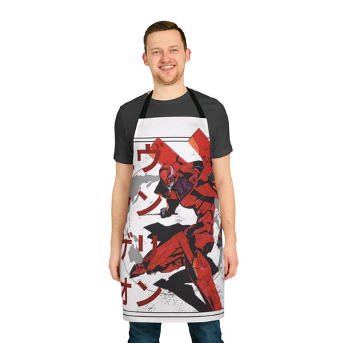 Neon Genesis Evangelion-themed apron with Asuka design