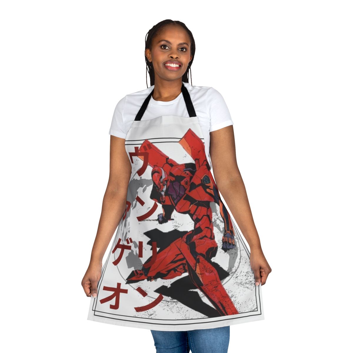 Neon Genesis Evangelion-themed apron with Asuka design