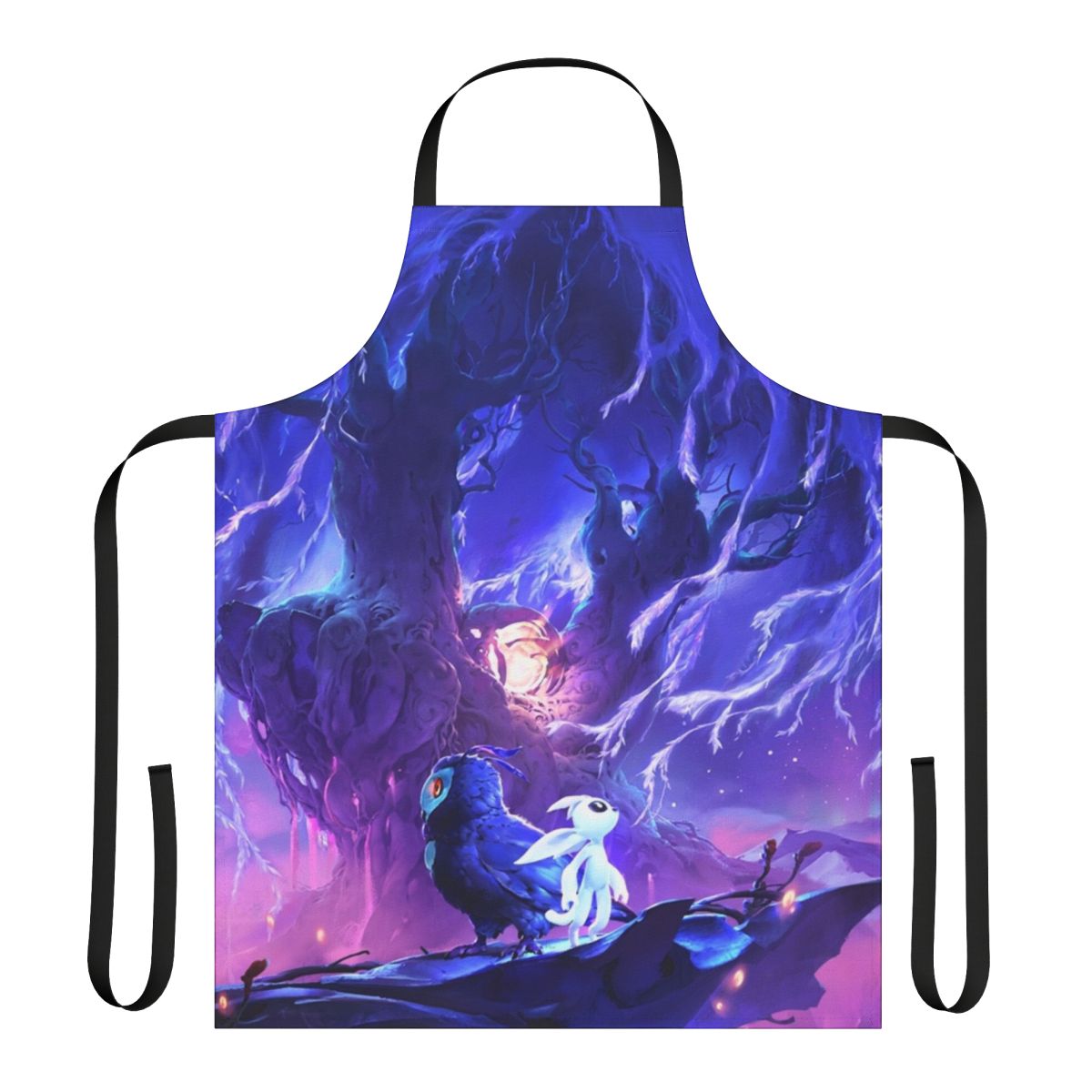 Apron featuring the character Ori from the video game "Ori and the Will of the Wisps"