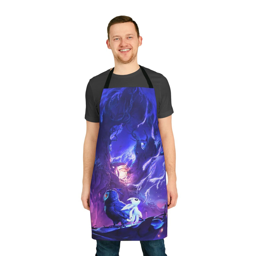 Apron featuring the character Ori from the video game "Ori and the Will of the Wisps"