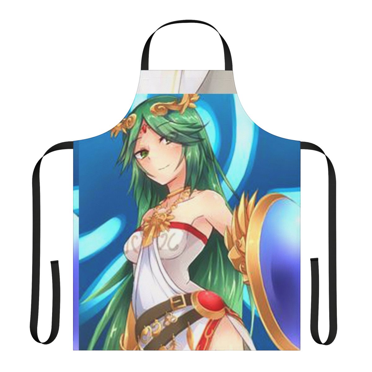 "Palutena Warrior Apron with Anime-Inspired Design"