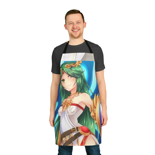 "Palutena Warrior Apron with Anime-Inspired Design"