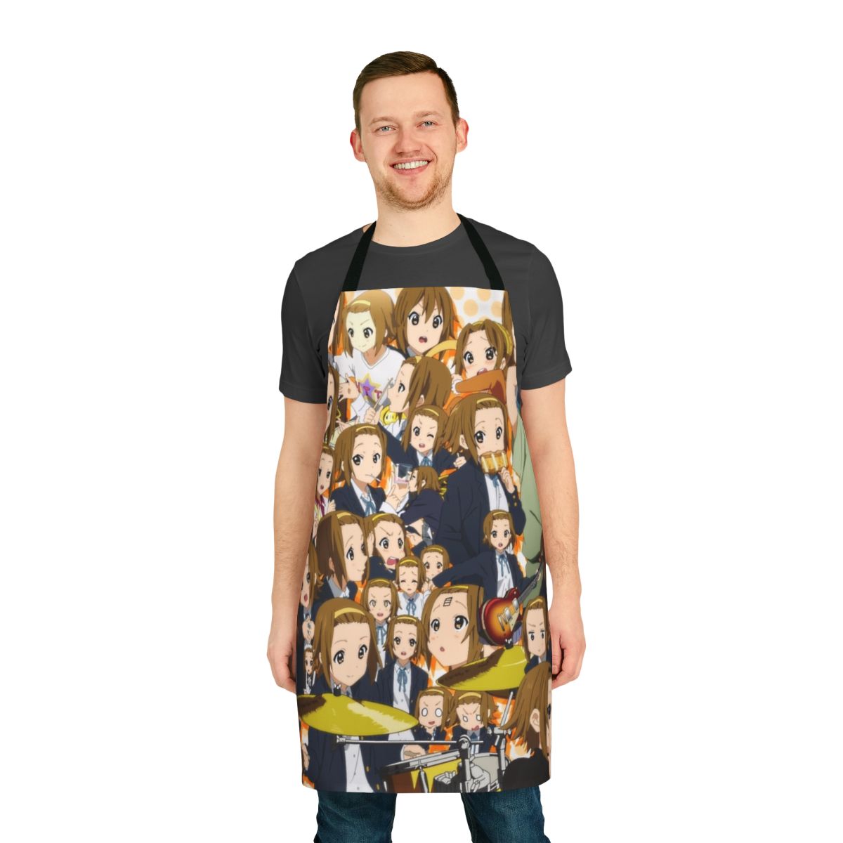 Anime-themed apron featuring the character Ritsu from the K-On series