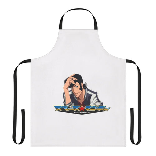 Anime-style apron with Space Dandy character design