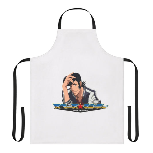 Anime-style apron with Space Dandy character design