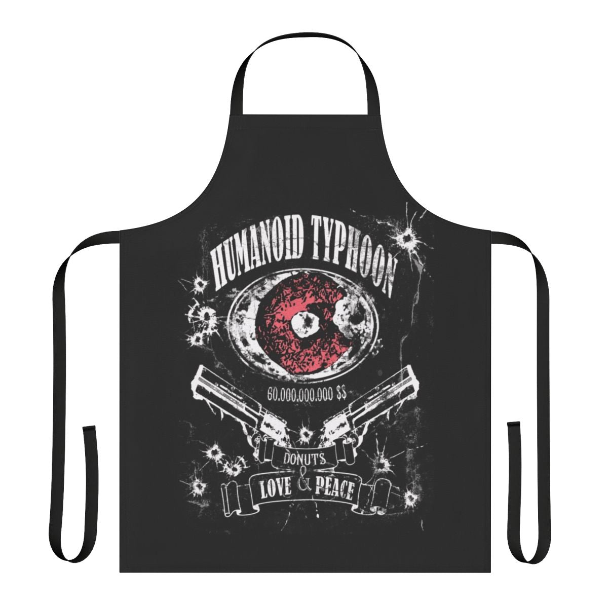 Anime-style apron featuring the iconic character Vash the Stampede from the Trigun series