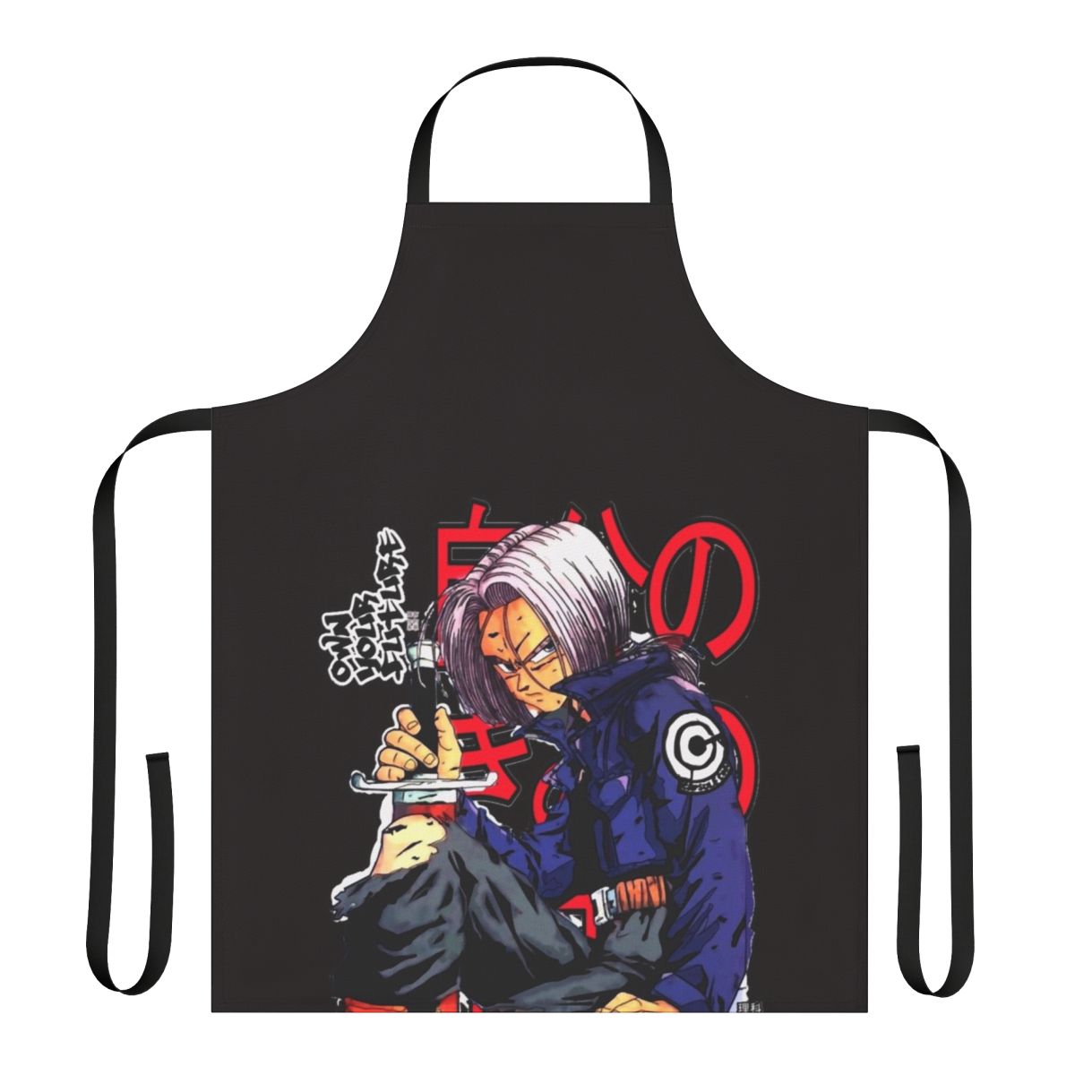 Trunks-themed apron featuring the character from the Dragon Ball Z anime series