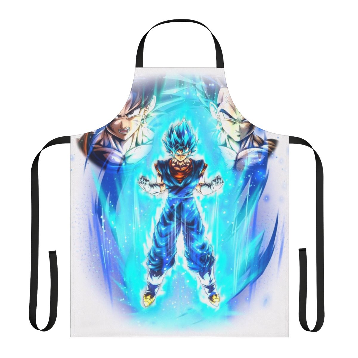 Anime-inspired apron featuring the character Vegito from Dragon Ball Super