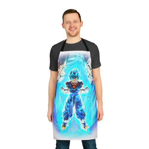 Anime-inspired apron featuring the character Vegito from Dragon Ball Super