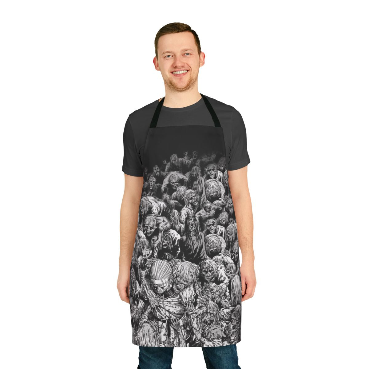 Vinland Saga-themed apron with characters and iconic imagery from the popular manga and anime series.