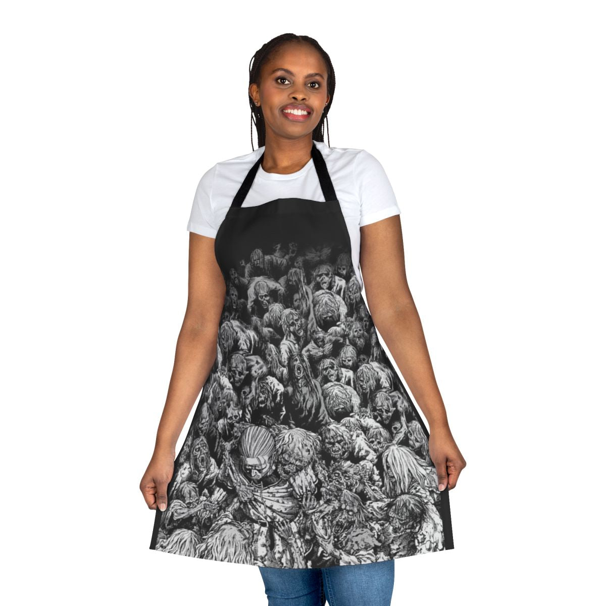 Vinland Saga-themed apron with characters and iconic imagery from the popular manga and anime series.