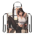 Illustration of an anime-style girl wearing a yoga apron