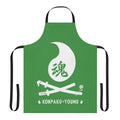 Anime-inspired apron featuring Youmu Konpaku, a character from the Touhou video game series, with a kanji design.