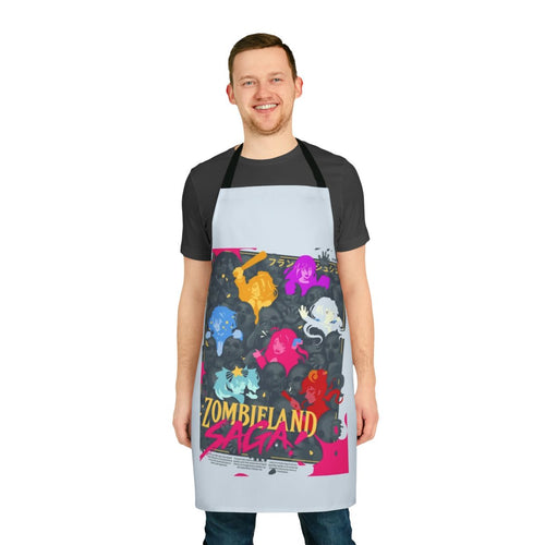 Anime-inspired zombie apron featuring the Zombieland Saga characters