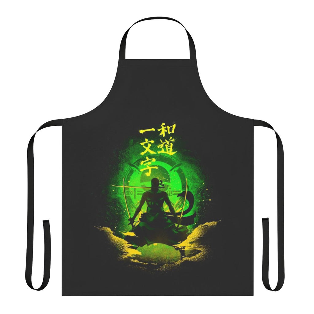 Stylish anime-themed Zoro apron for cooking and baking