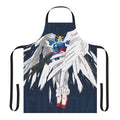 Stylized Gundam-inspired apron for cosplay, model building, and kitchen use