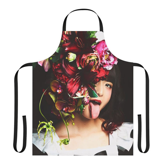 Miku Band Maid Apron with Anime Music Band Graphic