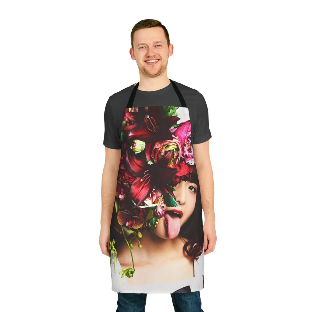 Miku Band Maid Apron with Anime Music Band Graphic