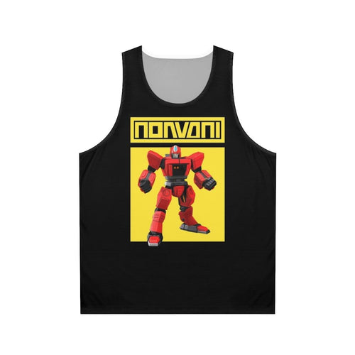 Anime robot hero unisex tank top
