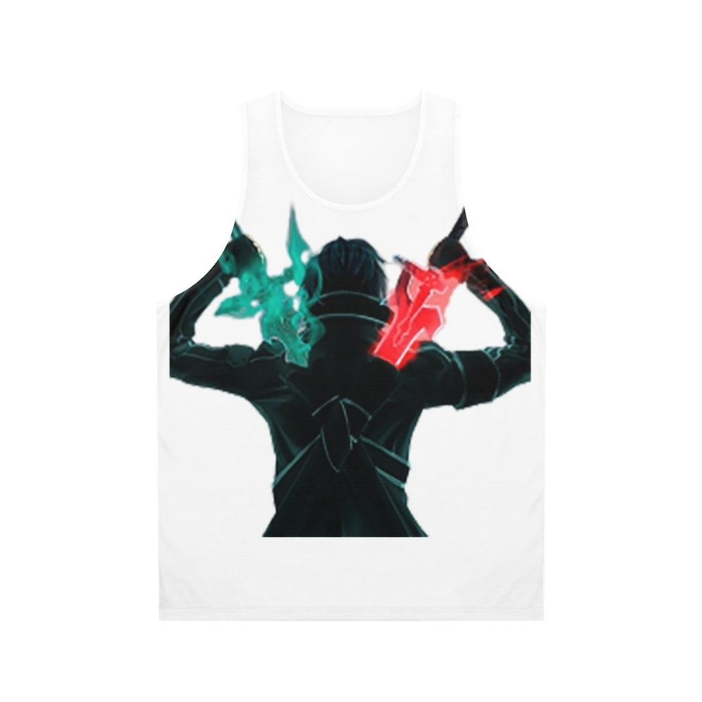 Anime swords design unisex tank top