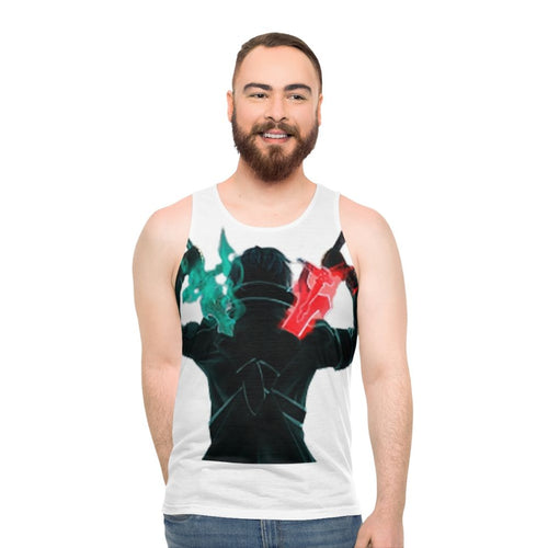 Anime swords design unisex tank top