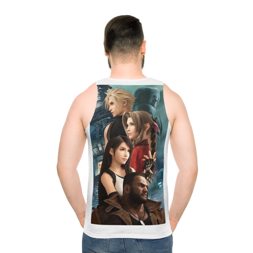 Unisex anime tank top featuring Final Fantasy VII design