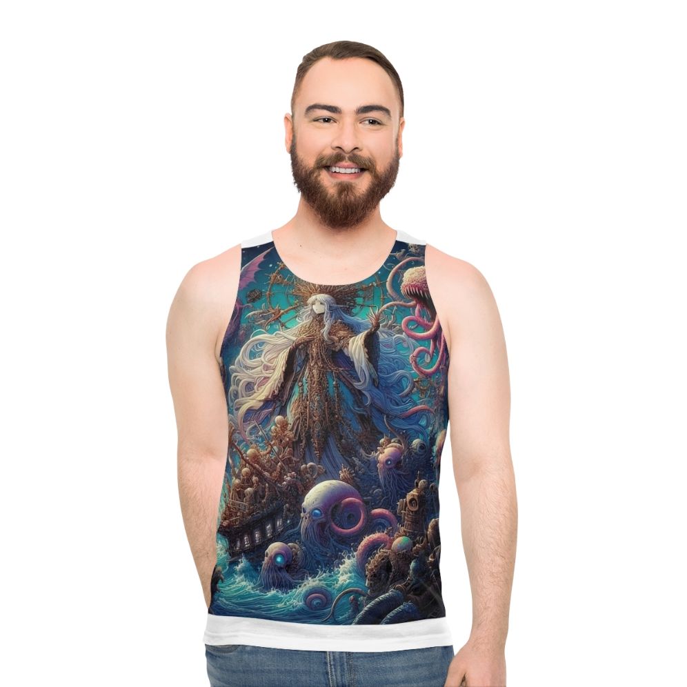 Anime Unisex Tank Top with Kawaii Design