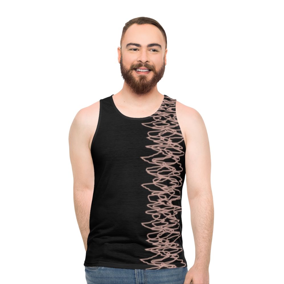 Anime unisex tank top with shooting star design