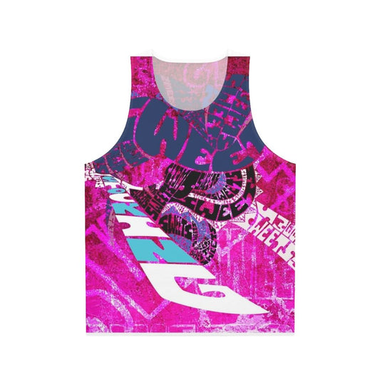 Anime inspired unisex tank top featuring Stocking Anarchy from Panty & Stocking with Garterbelt