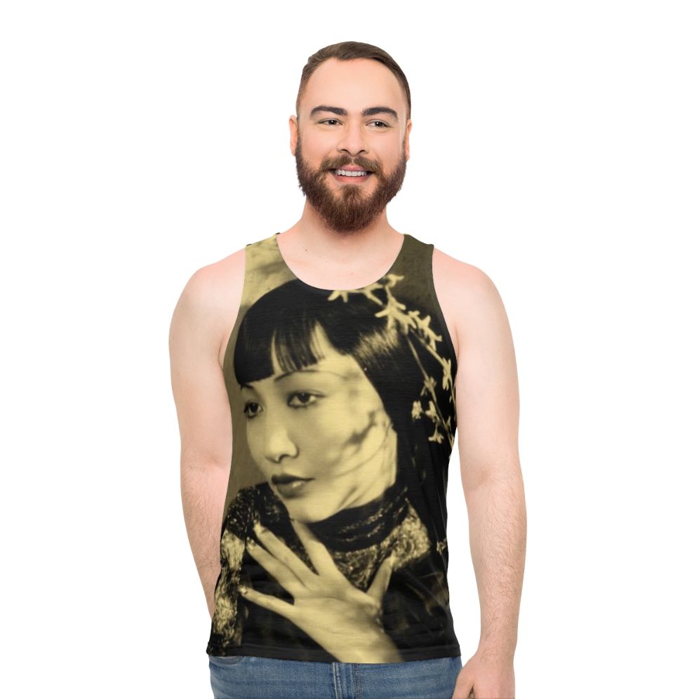 Anna May Wong Gold Unisex Tank Top