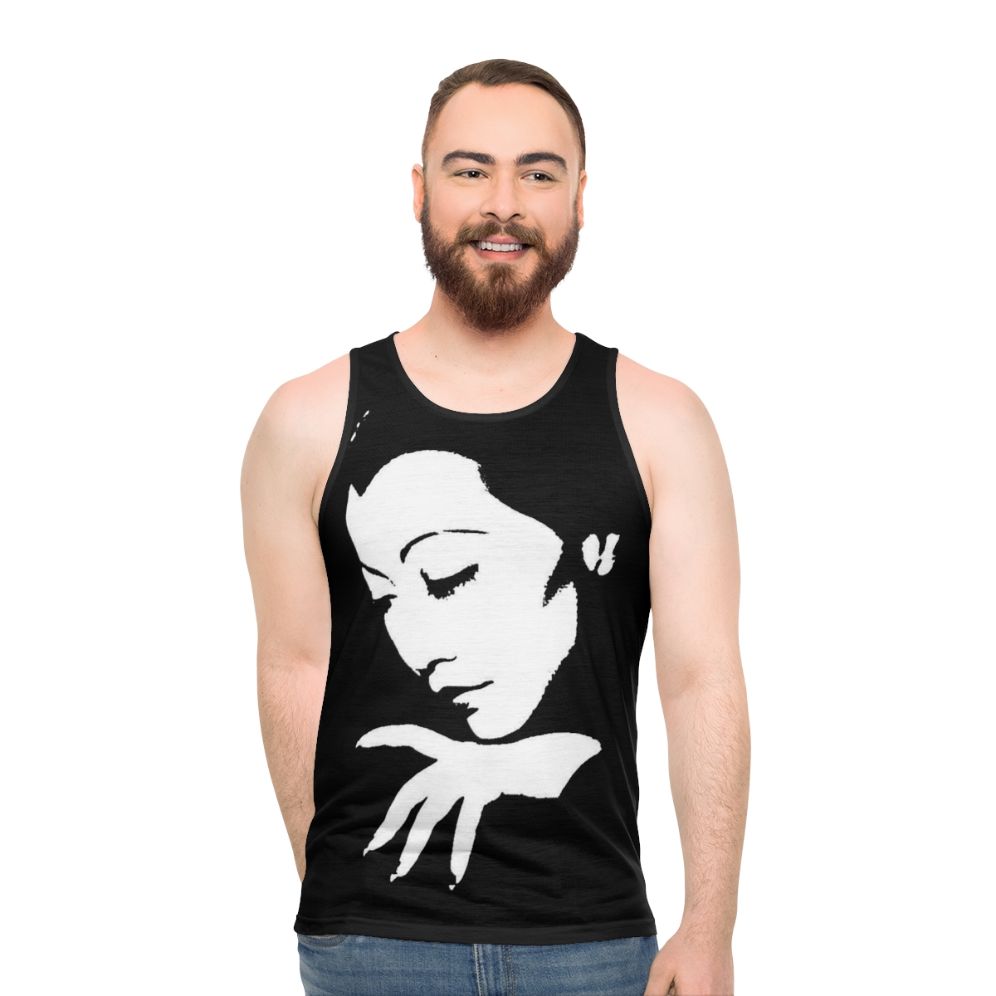 Anna May Wong Unisex Tank Top in Black and White