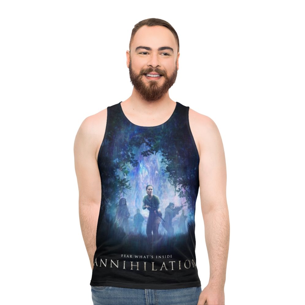 Annihilation cyberpunk science fiction unisex tank top