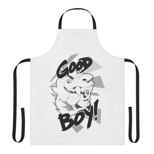 Anthropomorphic dog graphic design on a high-quality apron for pet owners