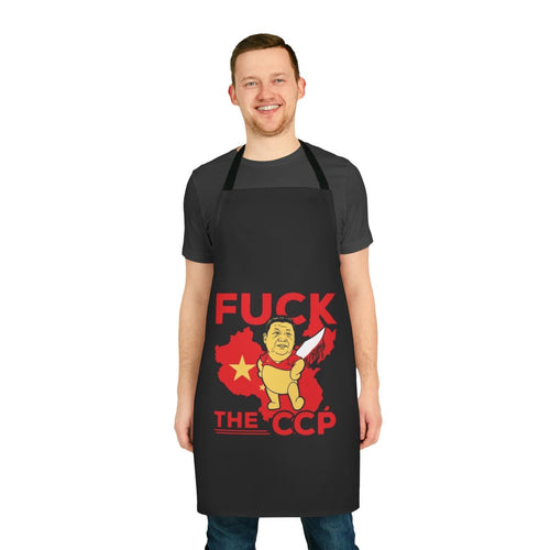 Anti-Communist Party apron with "Fuck CCP" message