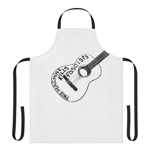 Anti-Fascist Political Protest Apron with Guitar and Lyrics